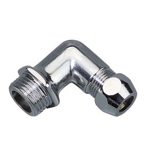 RACCORD COUDE 3/8X3/8 TUBE 12 CHROME SCHELL