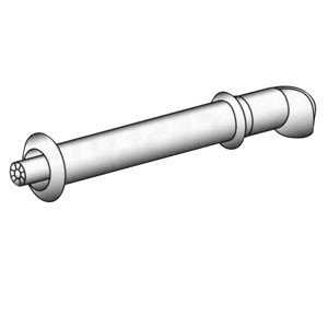 VENTOUSE 750mm+COUDE POUR OPALIA F BULEX