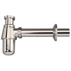 SIPHON LAVABO SANS CREPINE  5/4X5/4 + ROSACE CHROME