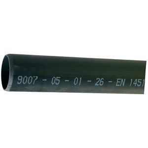 LONGUEUR DE 4M TUYAU PP 75X1.9 NOIR -PRIX PAR METRE