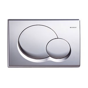 PLAQUE COM. SIGMA01 CHR.MAT 2 TOUCHES GEBERIT