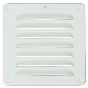 GRILLE  CARREE GRILLE VENTILATION 16X16 -ALU EPOXY BLANC
