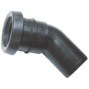 COUDE PP 45° MF DIAMETRE 75 -NOIR