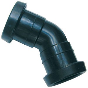 COUDE PP 45° FF DIAMETRE 75 -NOIR