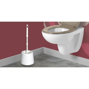 PORTE BALAI A POSER ALLINET RESINE BLANC  ALLIBERT