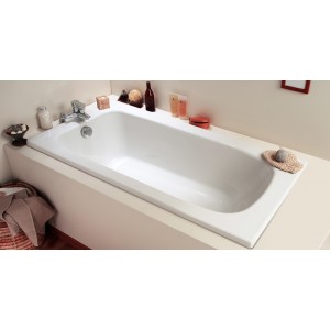 FLAVIS BAIGNOIRE GAIN DE PLACE / 150X70 X 55-58,5 CM BLANC ALLIBERT