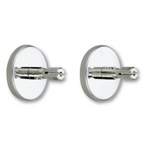 FIXATION X2 CHROMER 20 POUR PORTE RIDEAU DELABIE