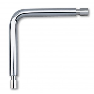 COUDE CHROMER 20 POUR BARRE PORTE RIDEAU DELABIE