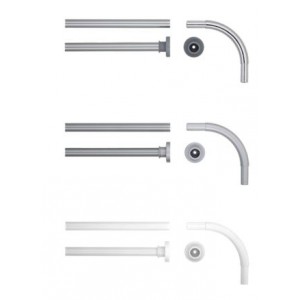 BARRE DE DCHE C20 90X90 CM  ALU MAT