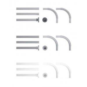 BARRE DE DCHE 90X90/90X90X90/80X170 CM  ALU MAT