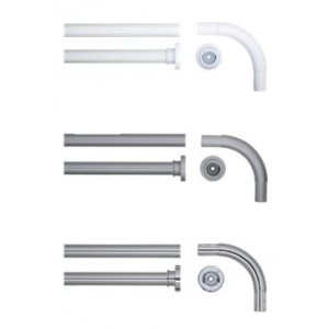 BARRE DE DOUCHE EN L . 90X90 CM BLANC SEALLUX