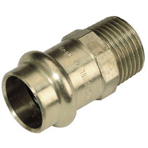RACCORD DROIT FILETE 18X1/2 MF BRONZE 2211 PROFIPRESS