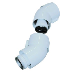 COUDE VAILLANT (2P) 45° ALU SYSTEME 60/100 VAILLANT