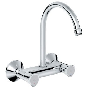 MEL. EVIER MURAL COSTA L + BEC ORI. RELEVE HAUT CHR GROHE