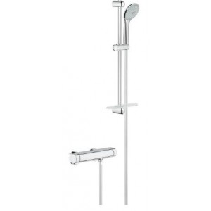 MIT. THERM. DOUCHE GROHTHERM 2000 + SET DE DOUCHE EUPHORIA CHROME