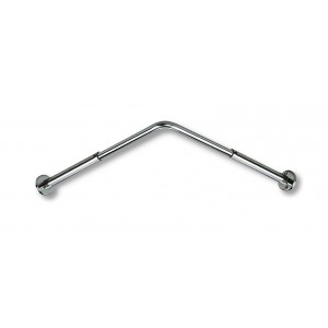 PORTE-RIDEAU D'ANGLE REGLABLE 0,70-0,90M INOX POLI BRILLANT DELABIE