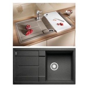 EVIER BLANCO METRA 5 S SILGRANIT PURADUR II ANTHRACITE