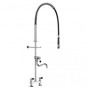 MELANGEUR DE PRELAVAGE 2 TROUS A DOUCHETTE+RAB  DELABIE