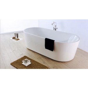 BAIN 181X85X6 DARLINGTON  ACRYL BLANC +EVACUATION CENTRAL COMPRIS COTTAGE