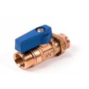 MINI ROBINET A BILLE AVEC JOINT ETANC.1/2 M22-ROUGE COMAP