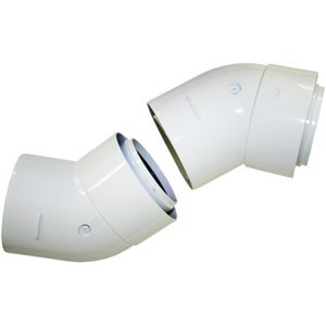 SET DE 2 COUDES CONCENTRIQUE 45° AZ 267 JUNKERS