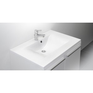 WAVE PLAN DE TOILETTE 80 CM   BLANC BRILLANT ALLIBERT