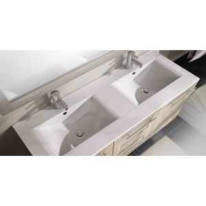 SOFT PLAN DE TOILETTE 100 CM   BLANC BRILLANT  ALLIBERT