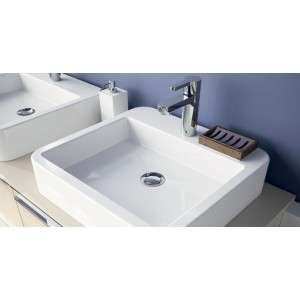 DUMAH VASQUE À POSER CARRÉE 45 CM   BLANC BRILLANT ALLIBERT