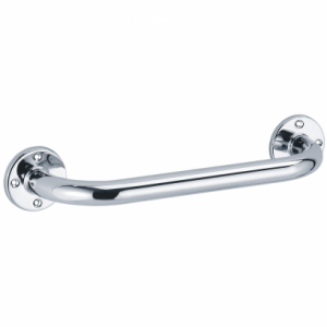 BARRE D'APPUI DROITE 30CM EN LAITON NICKELE CHROME   PELLET