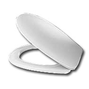 SIEGE WC SUPERSEAT II BLANC AVEC CHARNIERES INOX