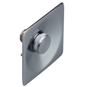 PLAQUE RUE CARRE 1/2'' CHROME