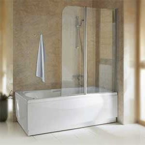 PAROI BAIN 2 ELE.120X150 TRANSP./SILVER AURORA 2 DROIT NOVELLINI