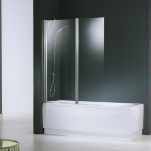 PAROI BAIN 2 ELE.120X150 SATIN/SILVER AURORA 2  NOVELLINI