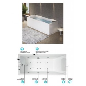 BAIN 170X80 CALOS VIDAGE AUT. TABLIER N°2 VERSION PLUS NOVELLINI