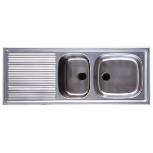 EVIER 1100x435 ENC. 1 BAC 1/2 INOX LISSE EUROSET FRANKE