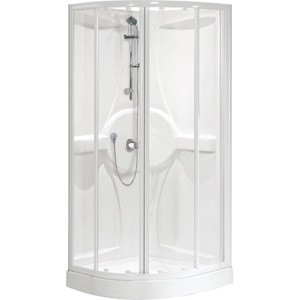 CAB. DCHE 90X90 ACCES D' ANGLE ROB.THERMOS.ENCAS.TRANSP/BLC  3MM  NOVELLINI