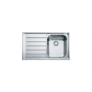 EVIER 860X510XMM  INOX NEPTUNE 1 BACS EG. GAUC. LISSE + SYSTEME EV.  FRANKE