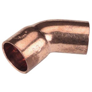 COURBE CU MF 45° 22 MM S