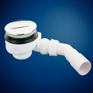 TURBO FLOW TB 60 SIPHON DOUCHE NICOLL AVEC CAPOT ABS CHROME DIAM. 60 MM