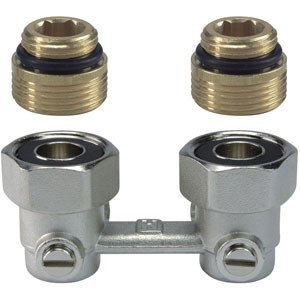 BLOC H RADIATEUR 1/2 EQUERRE FILET INT. HONEYWELL