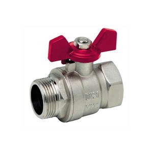 VANNE A BILLE 3/8 MF PAPILLON CHROME