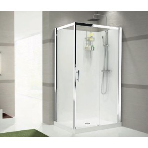 CAB.DCHE 90X120XH8 CM MIT.THERM.TRANSP/CHR.VE.DR ROUGE VERDI 2P  NOVELLINI