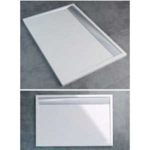 RECEVEUR MARBRE DE SYNTHESE WIA 800X0900X300 BLANC. RONAL